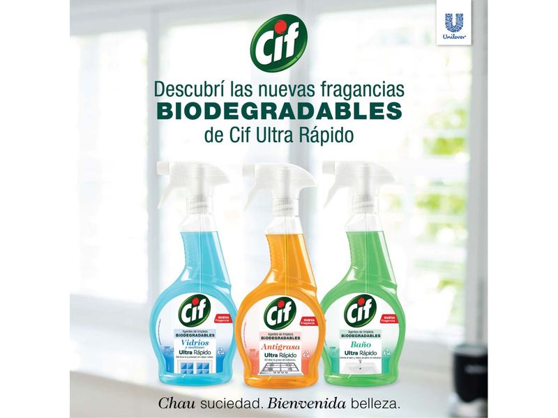 LIMPIADOR BAÑO BIODEGRADABLE ULTRA RÁPIDO DOY PACK 450 ML. CIF – Punto  Profesional – Limpieza e Higiene Profesional