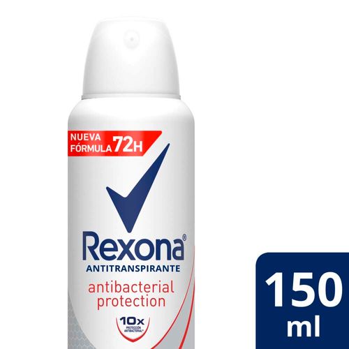 Desodorante Antitranspirante Rexona Antibacterial En Aerosol 150 Ml
