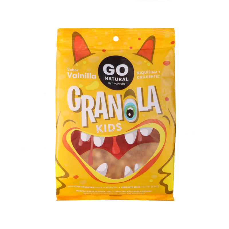 Granola Kids Vainilla Go Natural X250g Jumbo