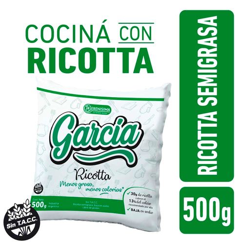 Ricotta Garcia Semigrasa Sachet 500gr