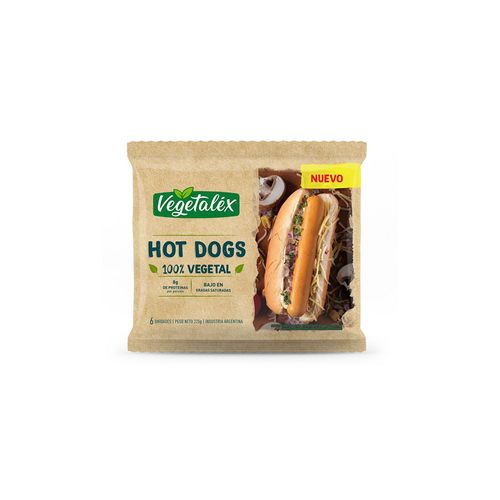 Hot dogs 100vegetal x 225grs vegetalex