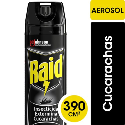 Insecticida Raid Exterminador Cucarachas En Aerosol 390cc