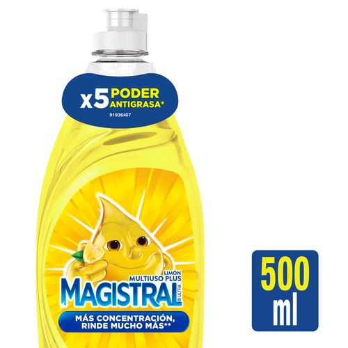 Detergente Magistral Limón Multiuso Plus 500 Ml