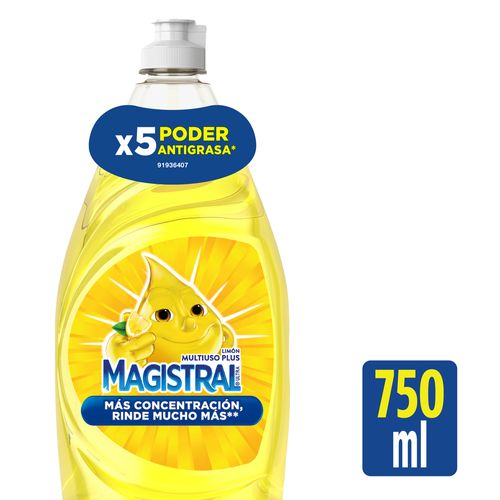 Detergente Magistral Limón Multiuso Plus 750 Ml