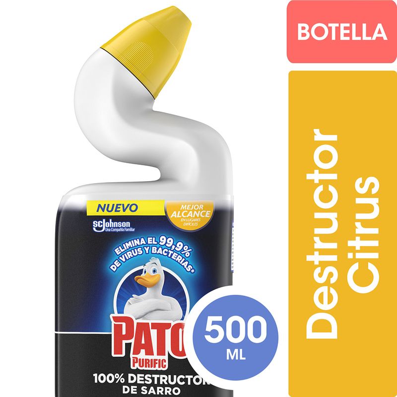 Limpiador-Desinfectante-Para-Inodoro-Pato-Purific-100destructor-De-Sarro-Citrus-500ml-1-876623