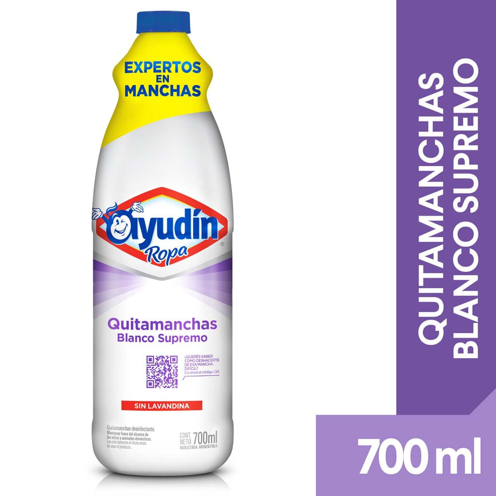 Ayudín® Ropa Quitamanchas Blanco Supremo