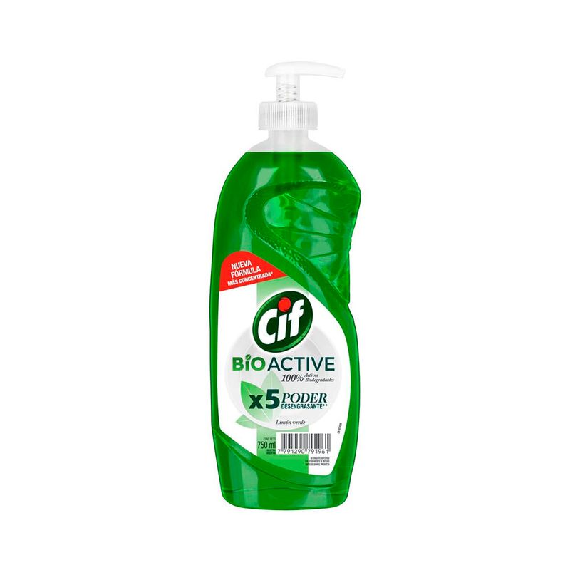 Lavavajilla-Cif-Limon-Verde-750ml-Pump-1-882570