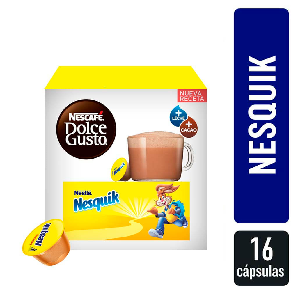 CÁPSULAS NESQUIK 16 UN. NESCAFÉ DOLCE GUSTO