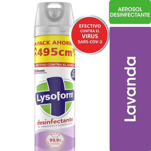 Desinfectante Ambiente Lysoform Lavanda 495ml