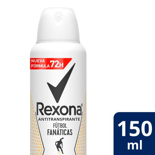 Desodorante Antitranspirante Rexona Fútbol Fanaticas En Aerosol 150 Ml