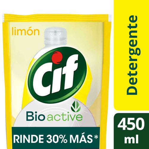 Lavavajilla Cif Bio Limon 450ml