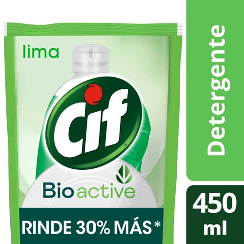 Detergente Cif Limón Verde 450 Ml Recarga