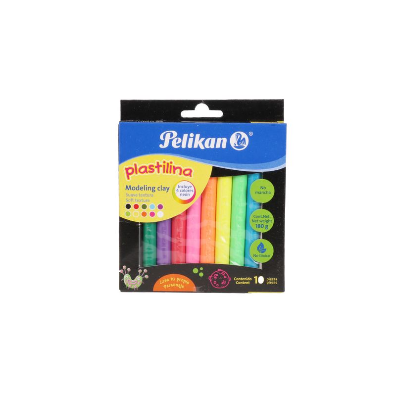 Pelikan Creaplast Plastilina 8 Colori - Pasta Da Modellare Morbida Per Bambini, Non Macchia Le Mani, Made In Germany (606035)