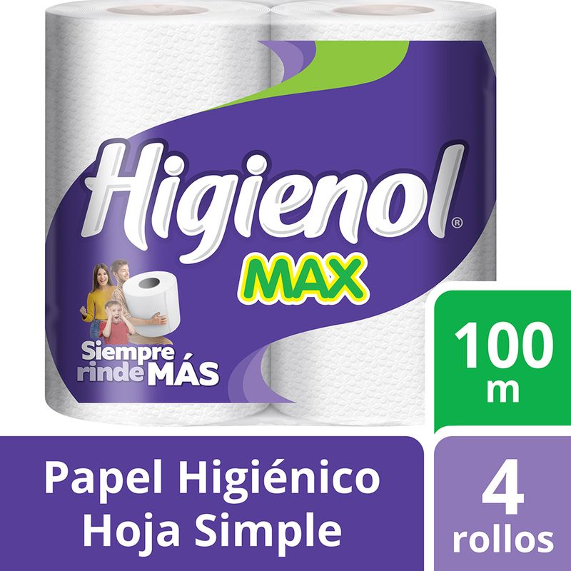 Papel-Higi-nico-Higienol-Max-Hoja-Simple-100-M-4-Rollos-1-5144