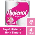 Papel-Higi-nico-Higienol-Export-Hoja-Simple-30-M-4-Rollos-1-30219