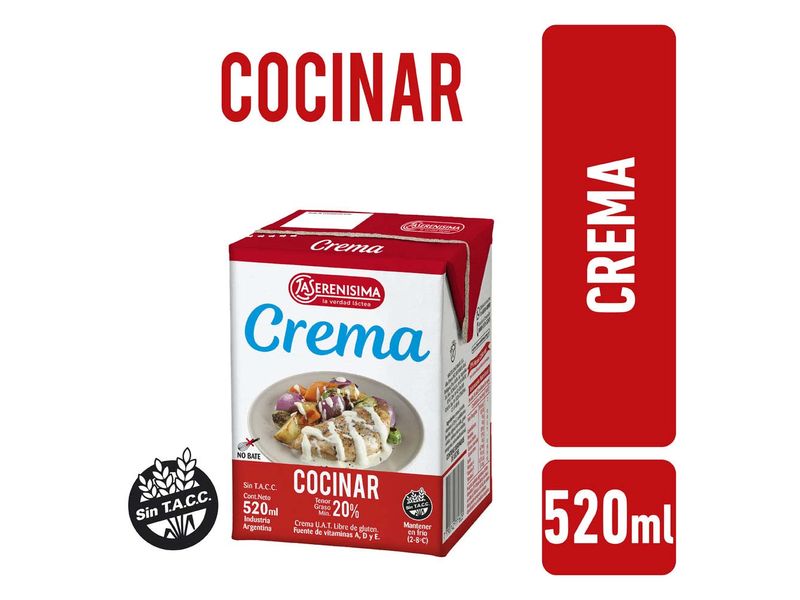 Crema de Leche UAT La Serenisima 520 cc - arjosimarprod