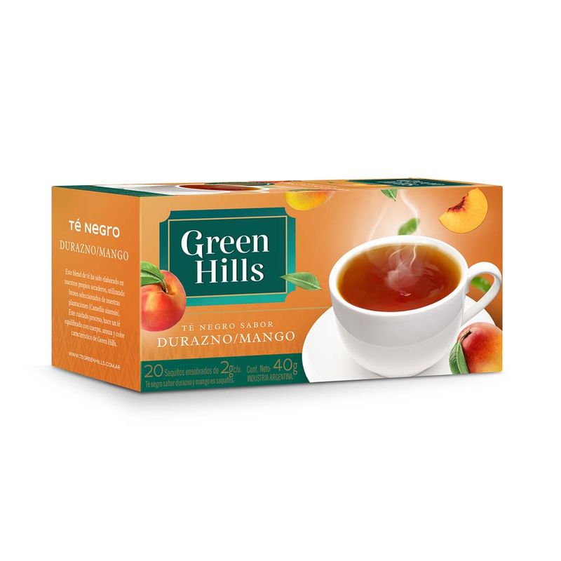 Té Durazno Y Mango Green Hills 20 Saquitos - Jumbo