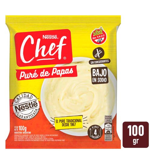 Puré De Papas Chef Flowpack X100gr