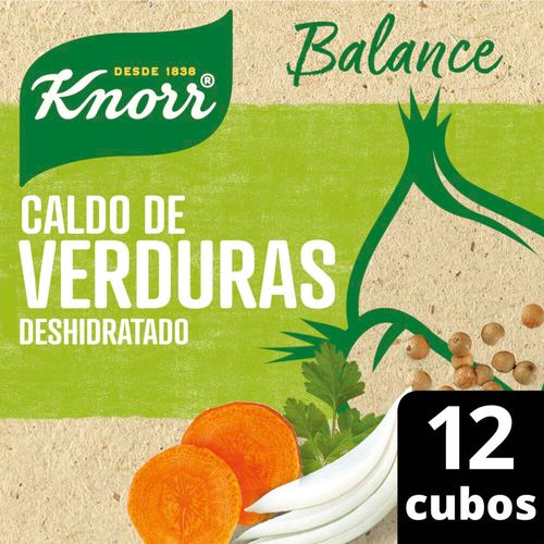 Caldo Cubo Knorr Balance Verdura 12 Unidades