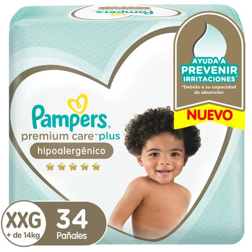 Pañales Pampers Premium Care Xxg X34