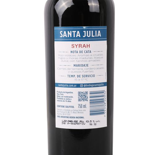 Vino Santa Julia Varietal  Syrah