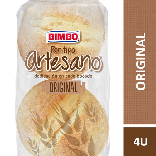 Pan De Hamburguesa Bimbo Artesano | 4u