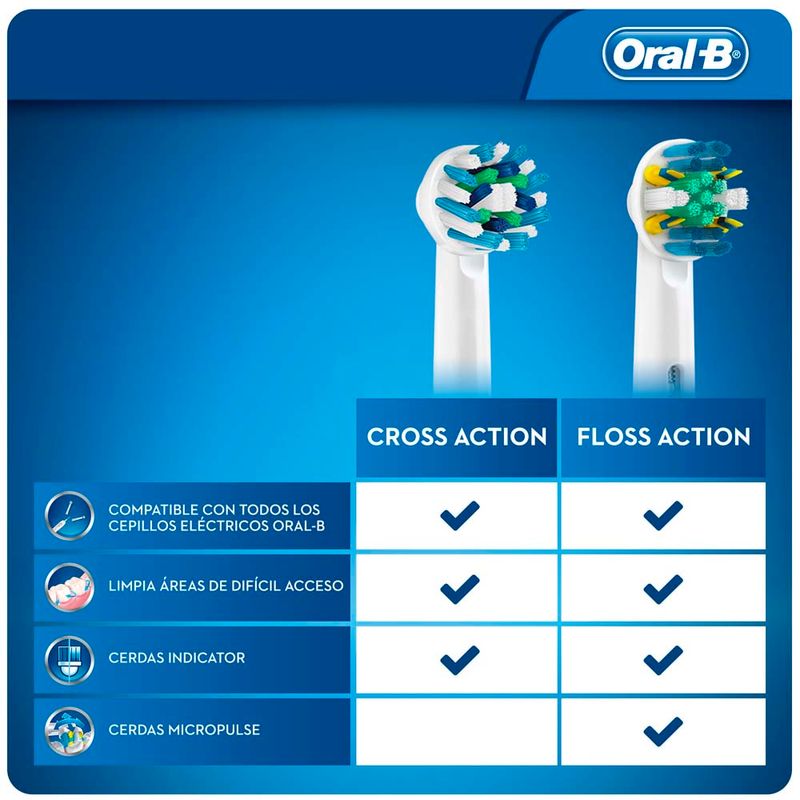 Cabezales-De-Repuesto-Para-Cepillo-El-ctrico-Oral-b-Pro-salud-Crossaction-2-Un-7-220236