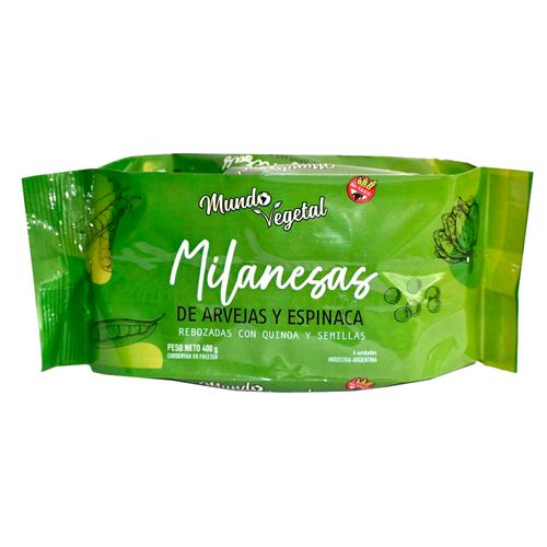 Mila arveja espinaca Mundo Vegetal x400g