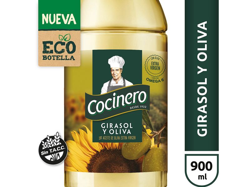 Aceite de Girasol Cocinero 900 Ml - Vea