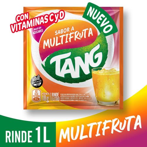 Jugo En Polvo Tang Multifruta Vitamina C+d 18g