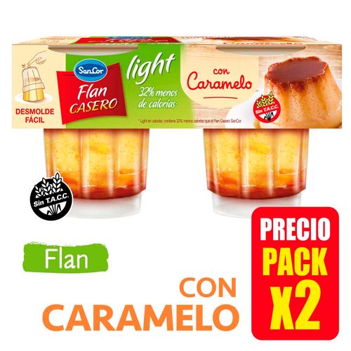 Flan Casero Sancor Descr Con Caramelo 2x115gr