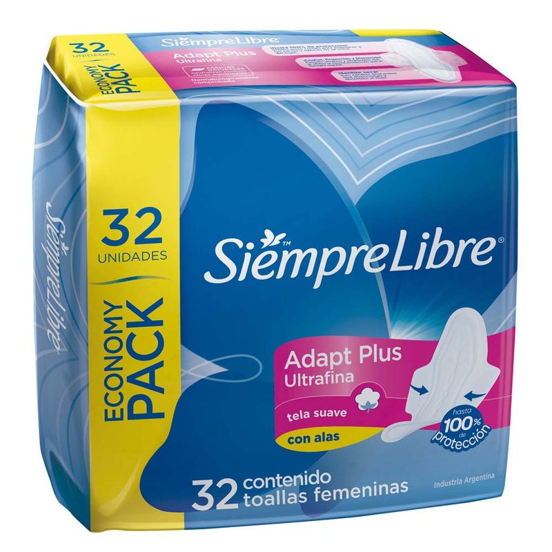 Toallas-Femeninas-Siempre-Libre-Adapt-Plus-Ultrafina-Con-Alas-X-32-U-2-44675