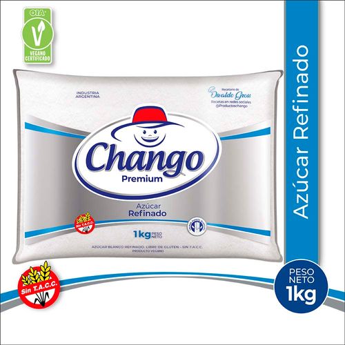 Azúcar Chango Refinado Premium 1 Kg.