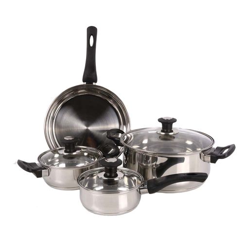 Batería De Cocina De Acero Inoxidable 5 Un. Krea