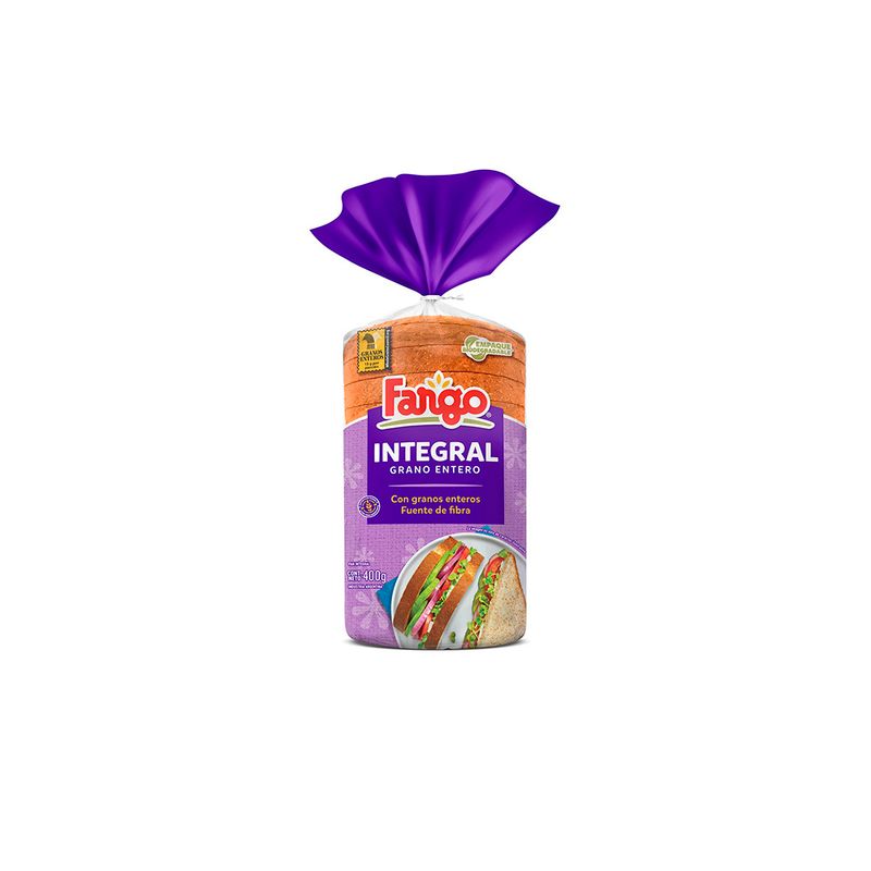 Pan Integral FARGO Grano Entero 400g - Jumbo