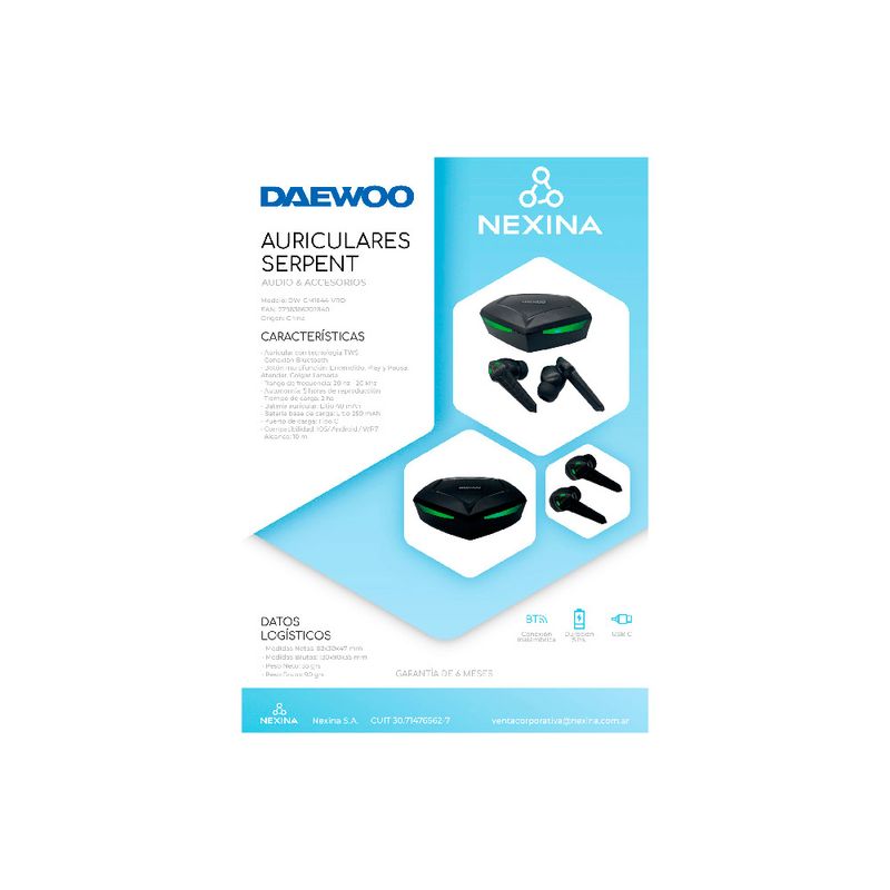 Auricular-Daewoo-Serpent-Dwgm1644-Ver-4-935430
