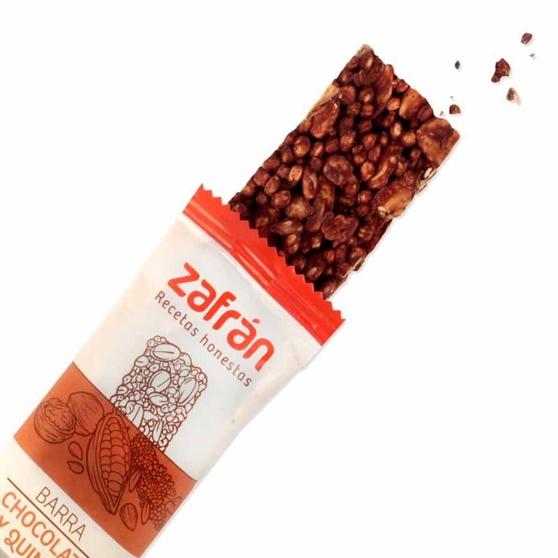 Barra De Cereal Zafrán Chocolate Y Quinoa 84 Gr X 3 U - Disco