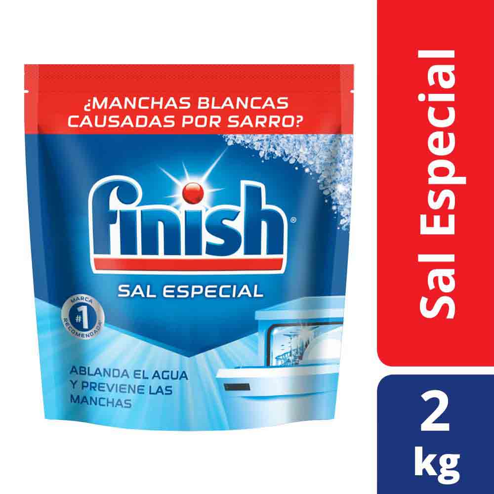 Sal para lavavajillas granulada maleta 2 kg · FINISH