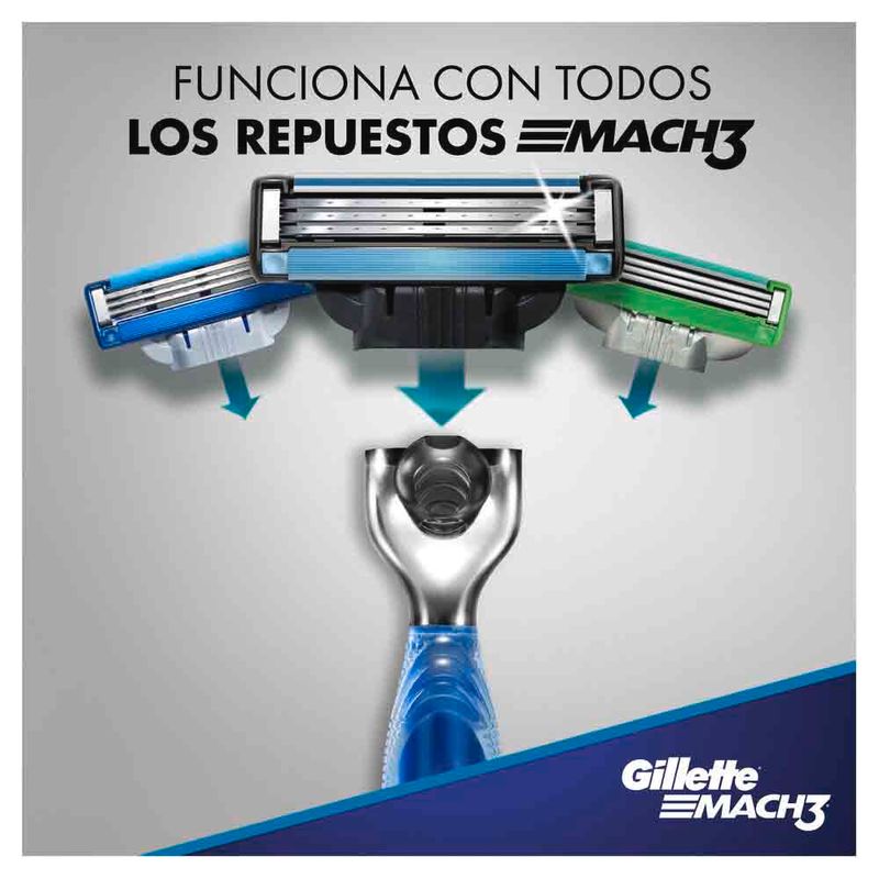 M-quina-De-Afeitar-Con-2-Repuestos-Gillette-Mach3-7-718254