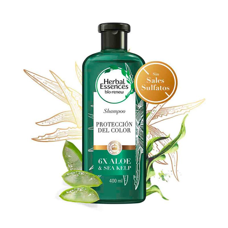 Shampoo Herbal Essences Bío:renew 6X Aloe&AM 400ml - Disco