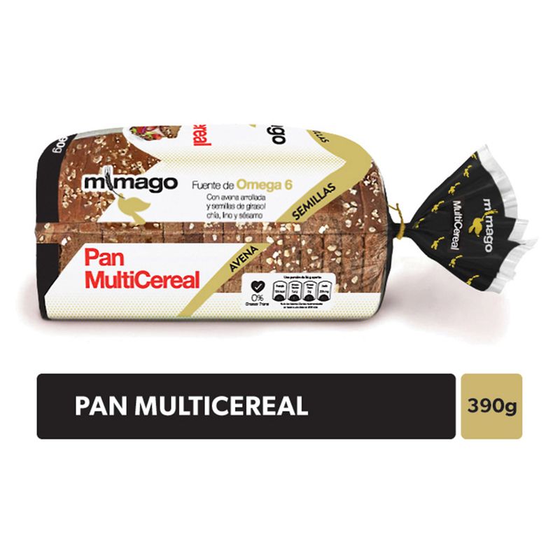 Pan De Mesa MIMAGO Multicereal X 390g - Vea