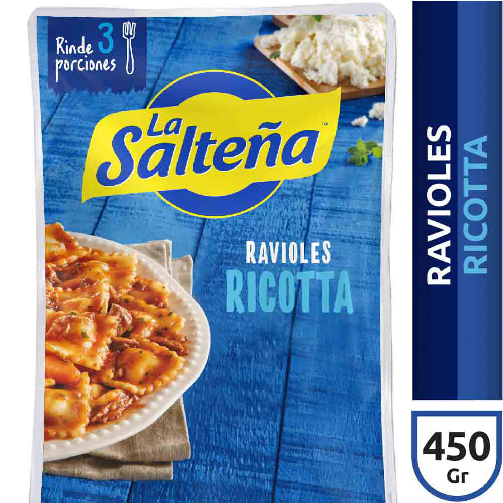 RAVIOLES LA SALTEÑA RICOTTA 450G - Jumbo