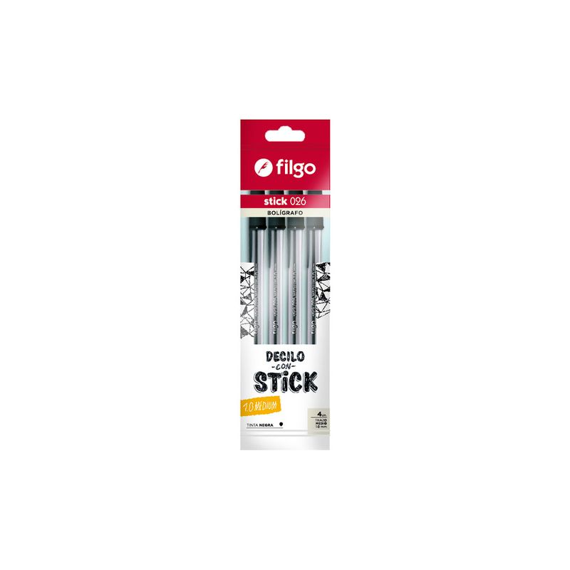 Bol-grafo-Stick-Flow-Pack-4-Negro-Filgo-1-941991