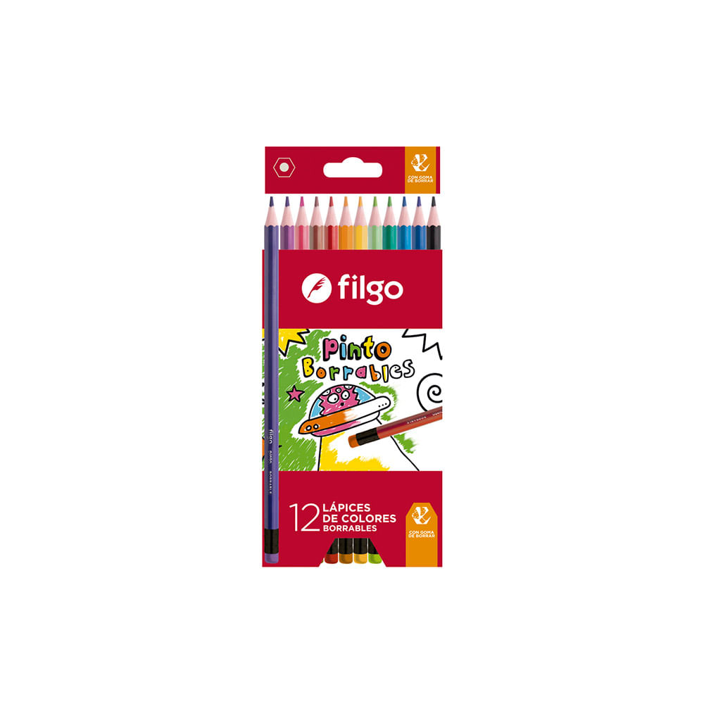 1 Caja de lápices de colores parvularia JUMBO 12 colores – Oripapel
