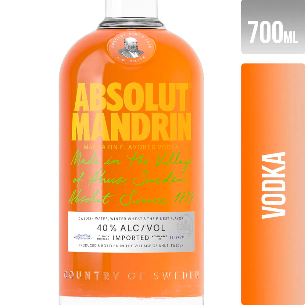Vodka Absolut Mandarin 700 Ml Disco