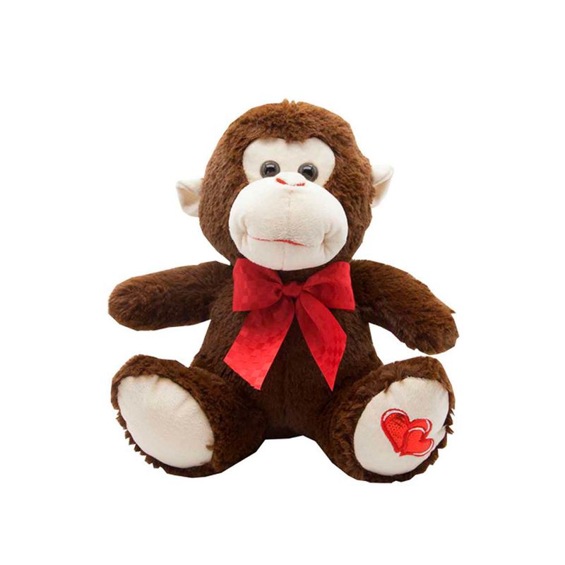 Peluche-Funnyland-Cain-Mono-Corazon-Rojo-25cm-1-943023