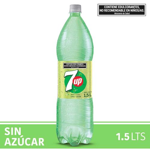 Gaseosa 7 Up Sin Azucar 1.5lt