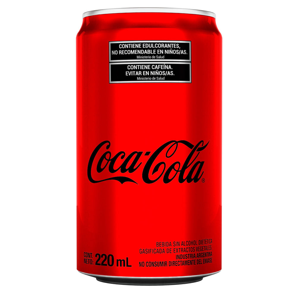 Gaseosa COCA COLA Sin Azúcares Lata 220ml - Vea