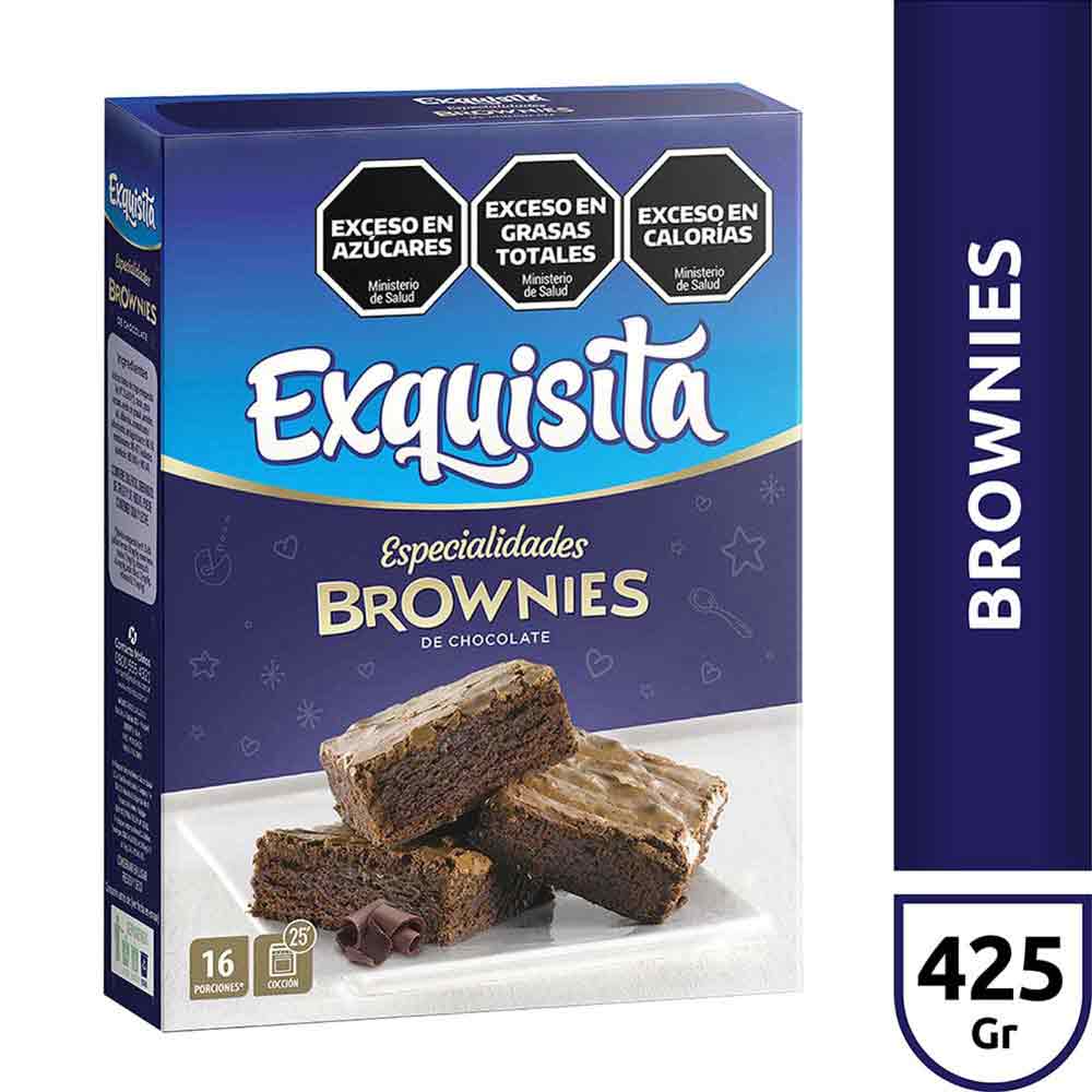 brownies EXQUISITA Chocolate Vitamina y Zinc x 425 grs - Vea