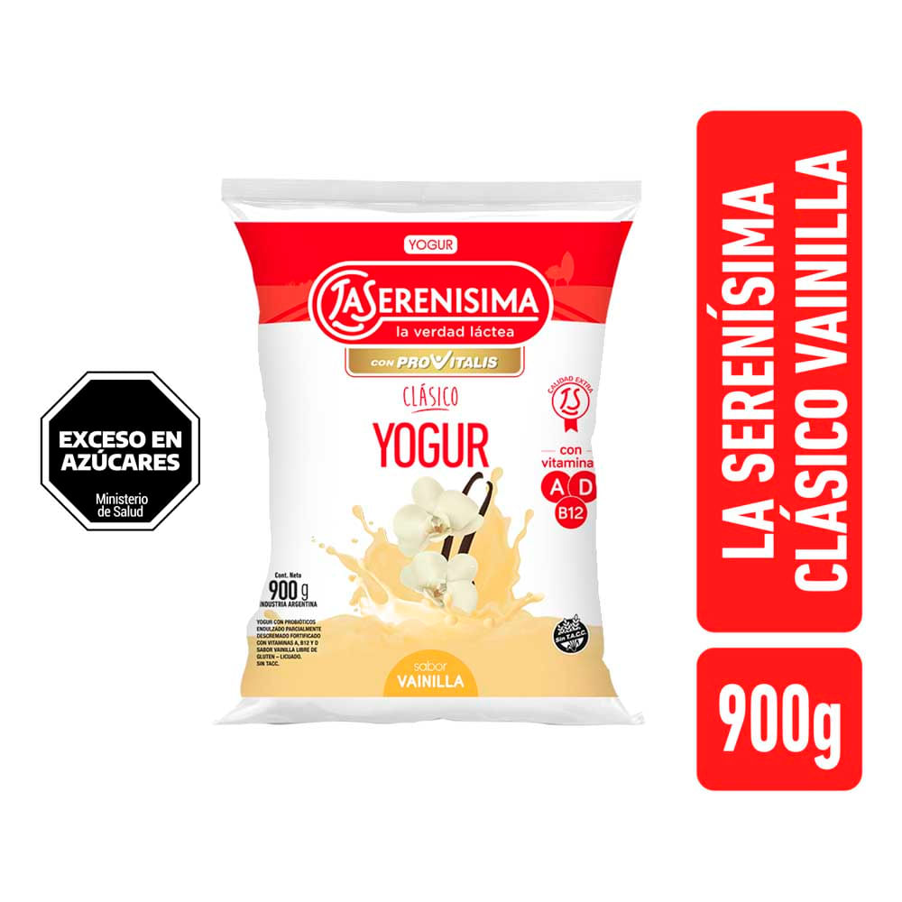 Yogur LS Clásico Sachet Vain 900g - Jumbo